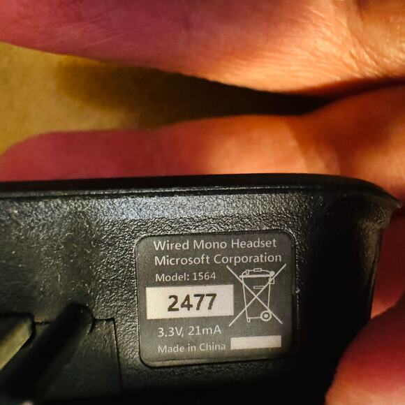 Microsoft XBOX ONE Wired Chat Headset Microphone OEM Model 1564 - Picture 3 of 3